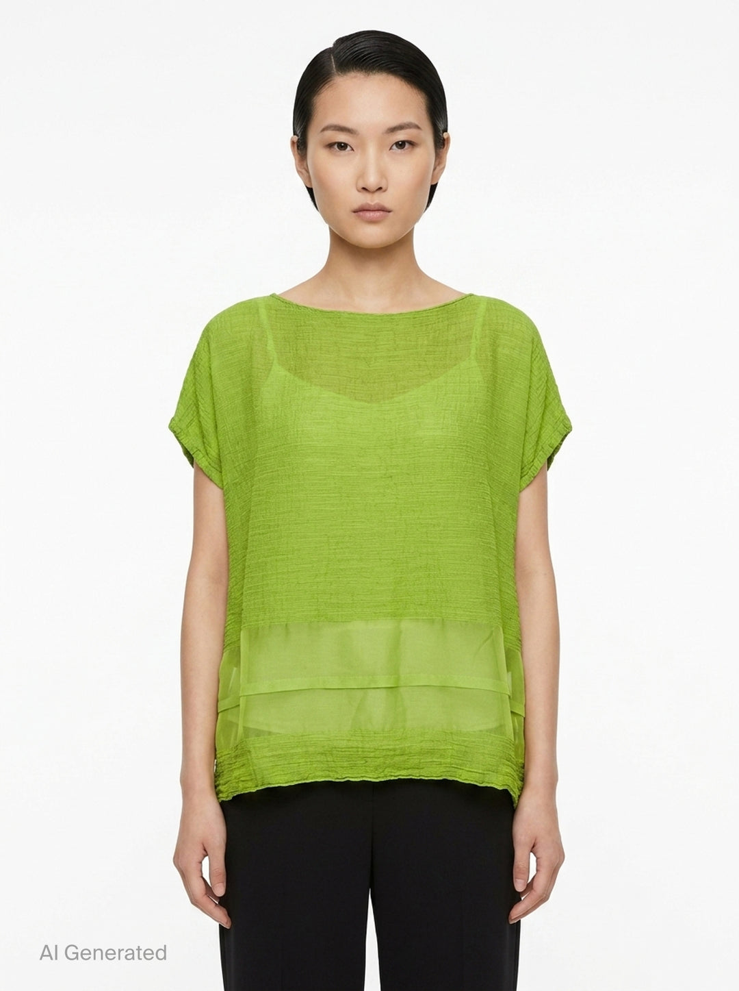 Sheer See-Through Crepe | me Issey Miyake | Club21 - front