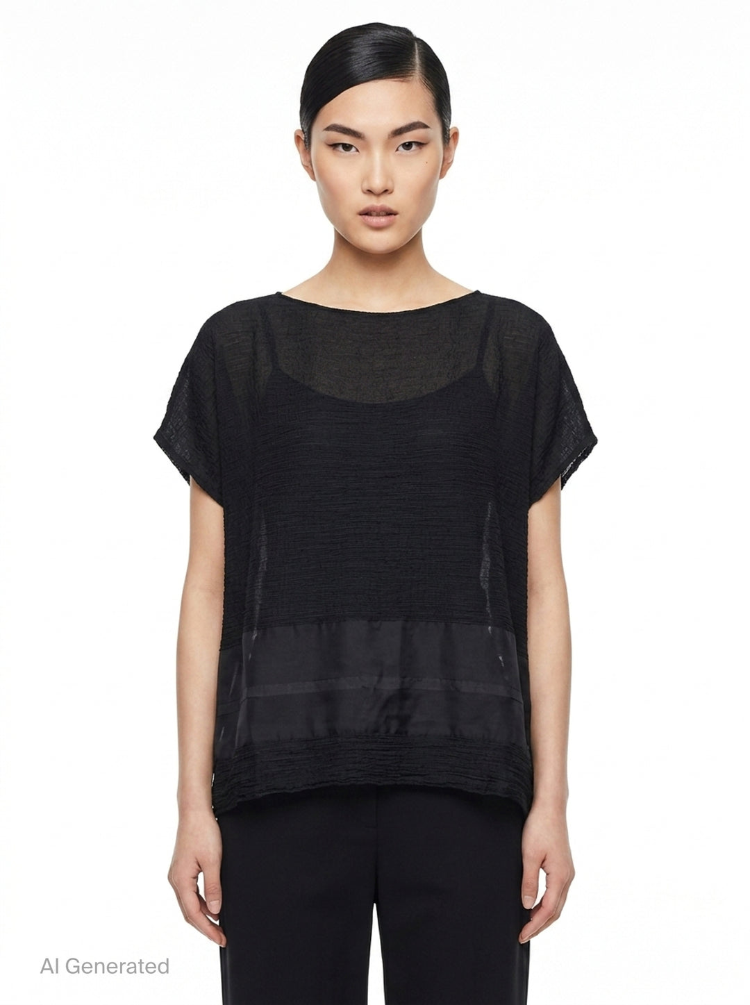 Sheer See-Through Crepe | me Issey Miyake | Club21 - front