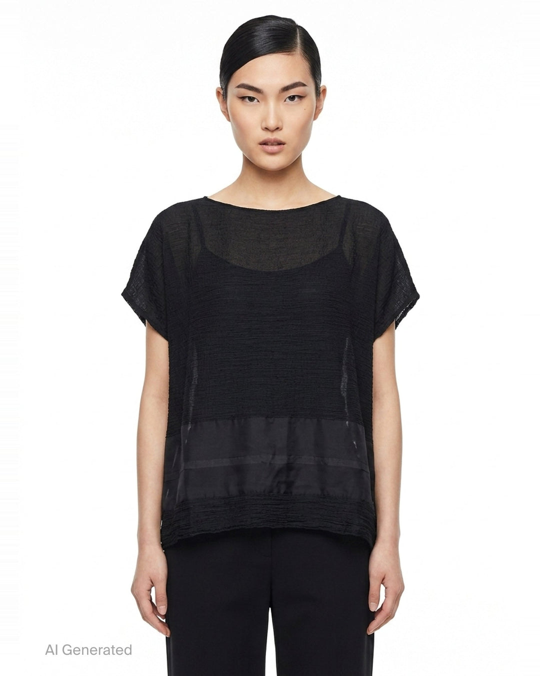 Sheer See-Through Crepe | me Issey Miyake | Club21 - front