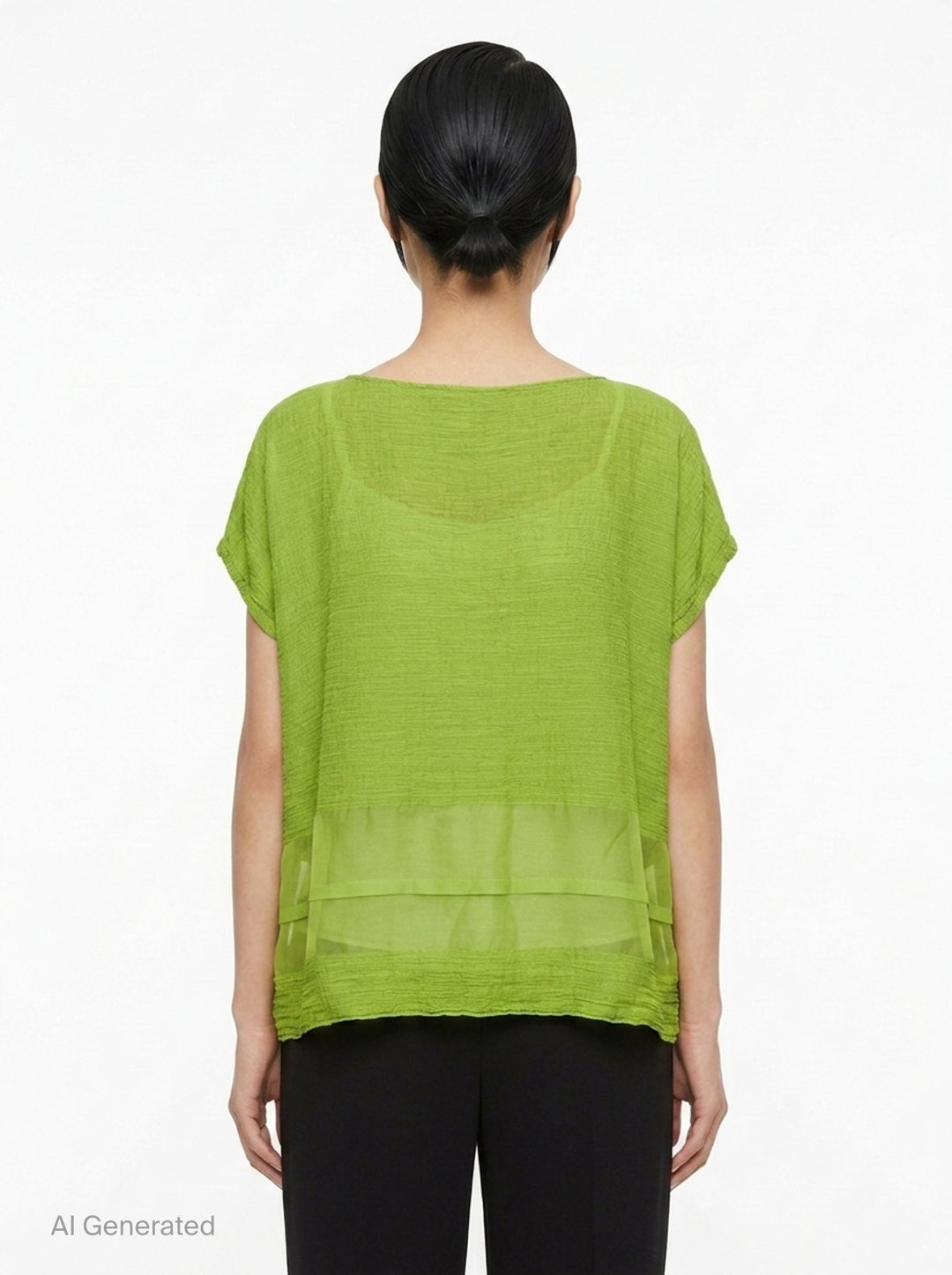 Sheer See-Through Crepe | me Issey Miyake | Club21 - back