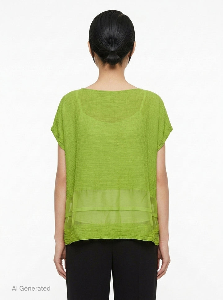 Sheer See-Through Crepe | me Issey Miyake | Club21 - back