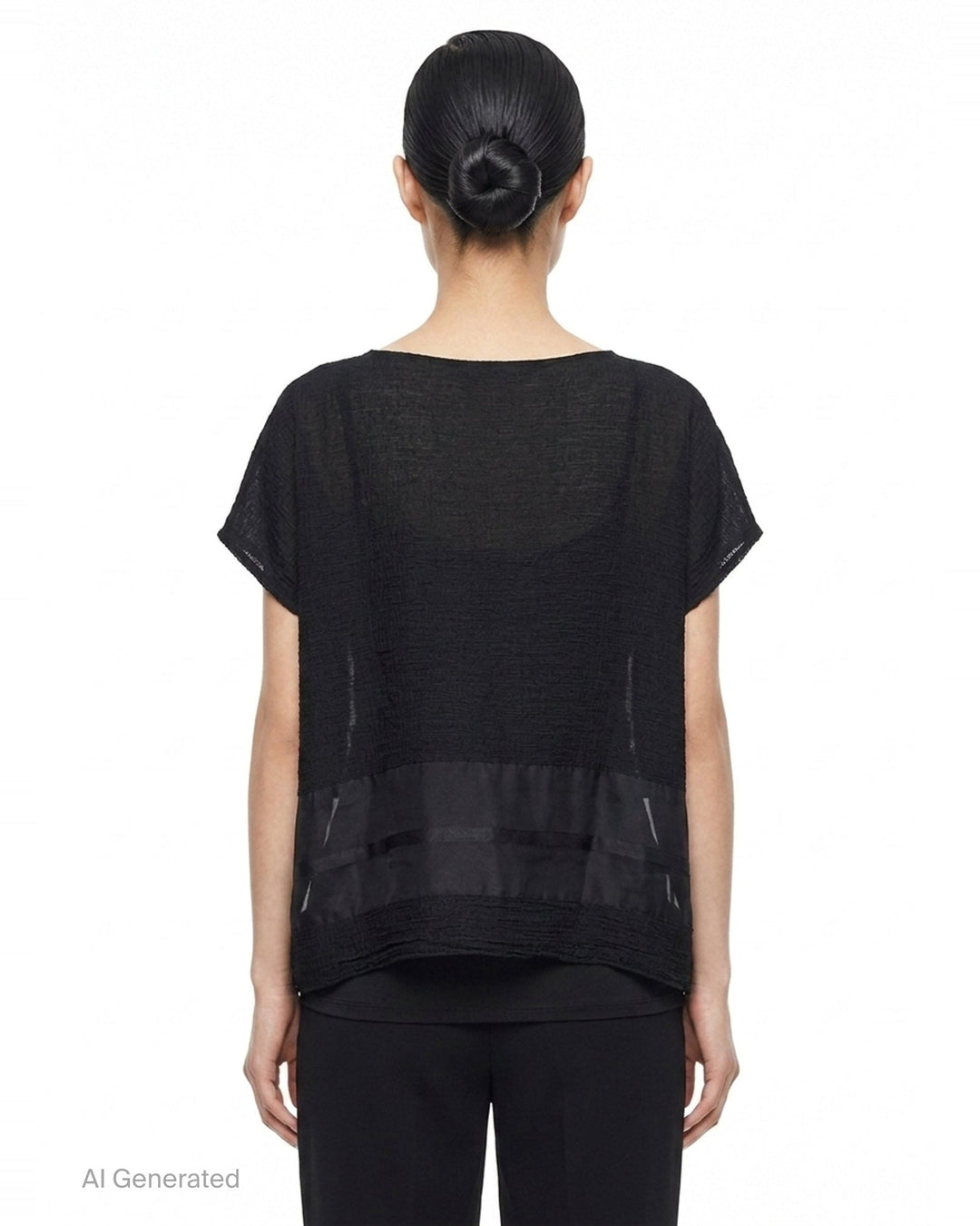 Sheer See-Through Crepe | me Issey Miyake | Club21 - back