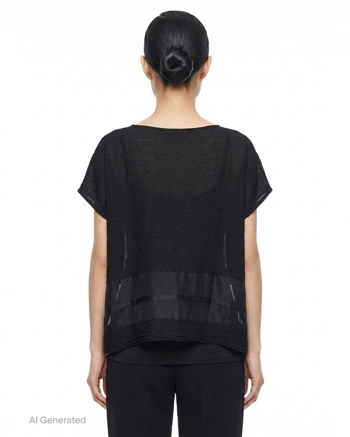Sheer See-Through Crepe | me Issey Miyake | Club21 - back