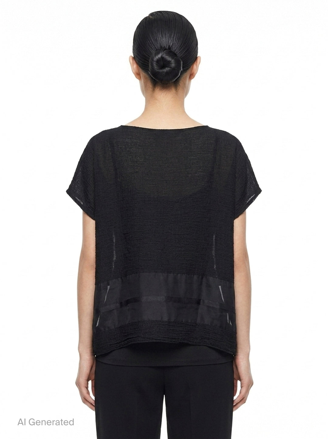 Sheer See-Through Crepe | me Issey Miyake | Club21 - back