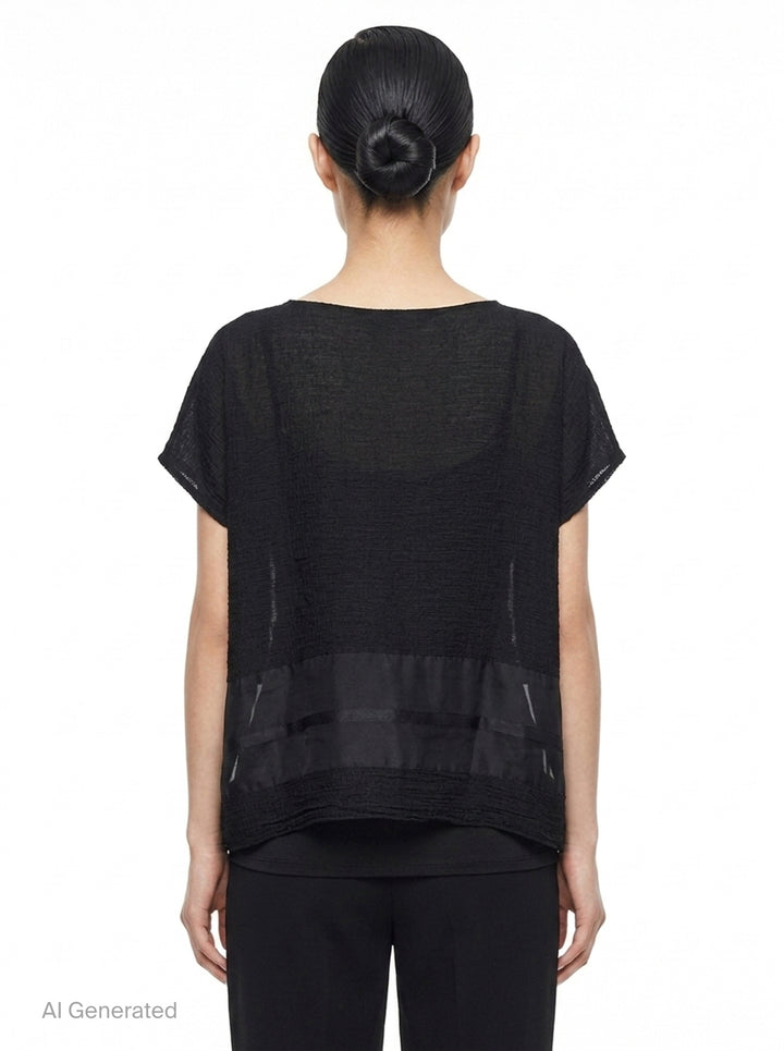 Sheer See-Through Crepe | me Issey Miyake | Club21 - back