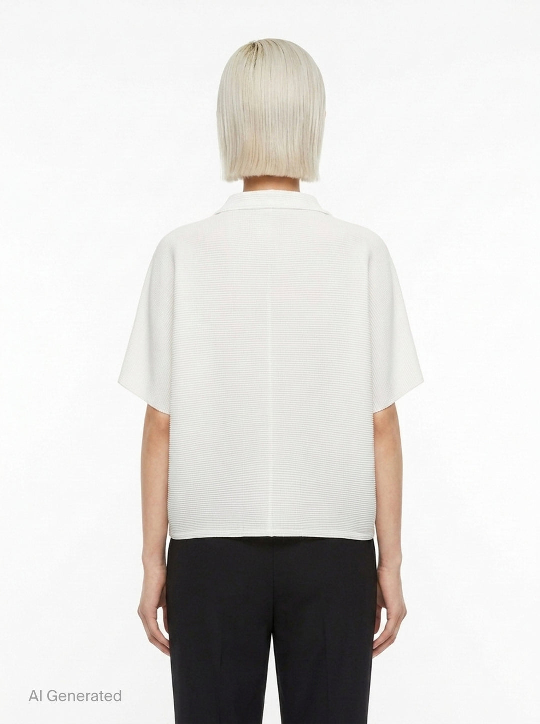 Square Stretch Pleated Cardigan | me Issey Miyake | Club21 - back