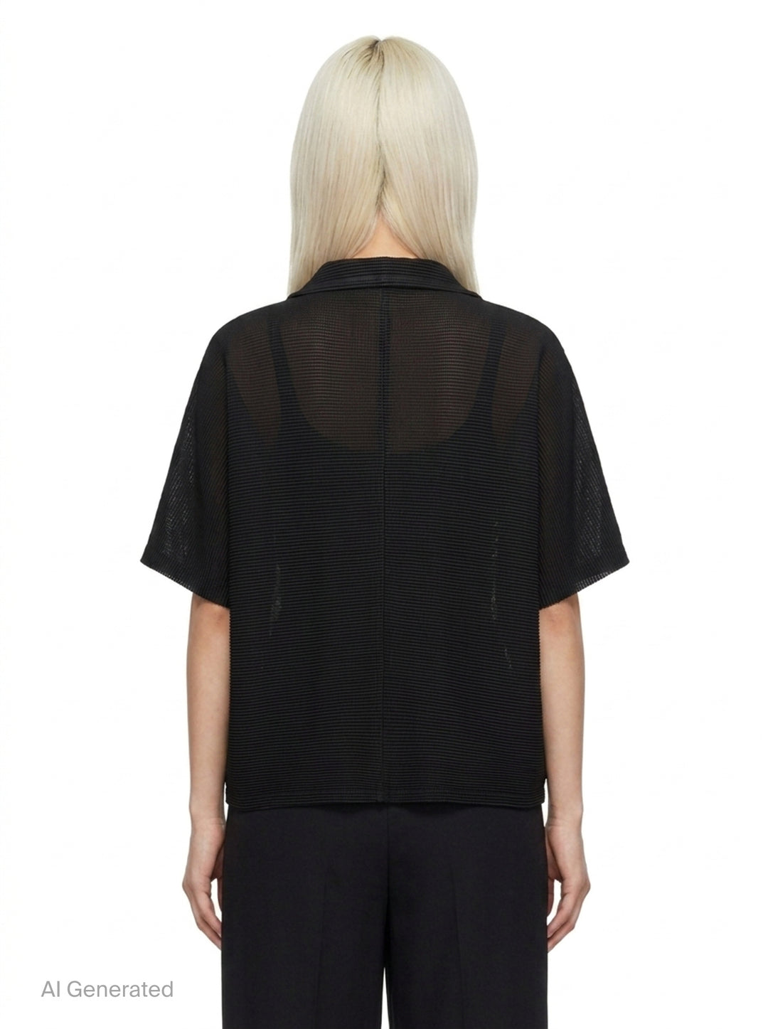 Square Stretch Pleated Cardigan | me Issey Miyake | Club21 - back