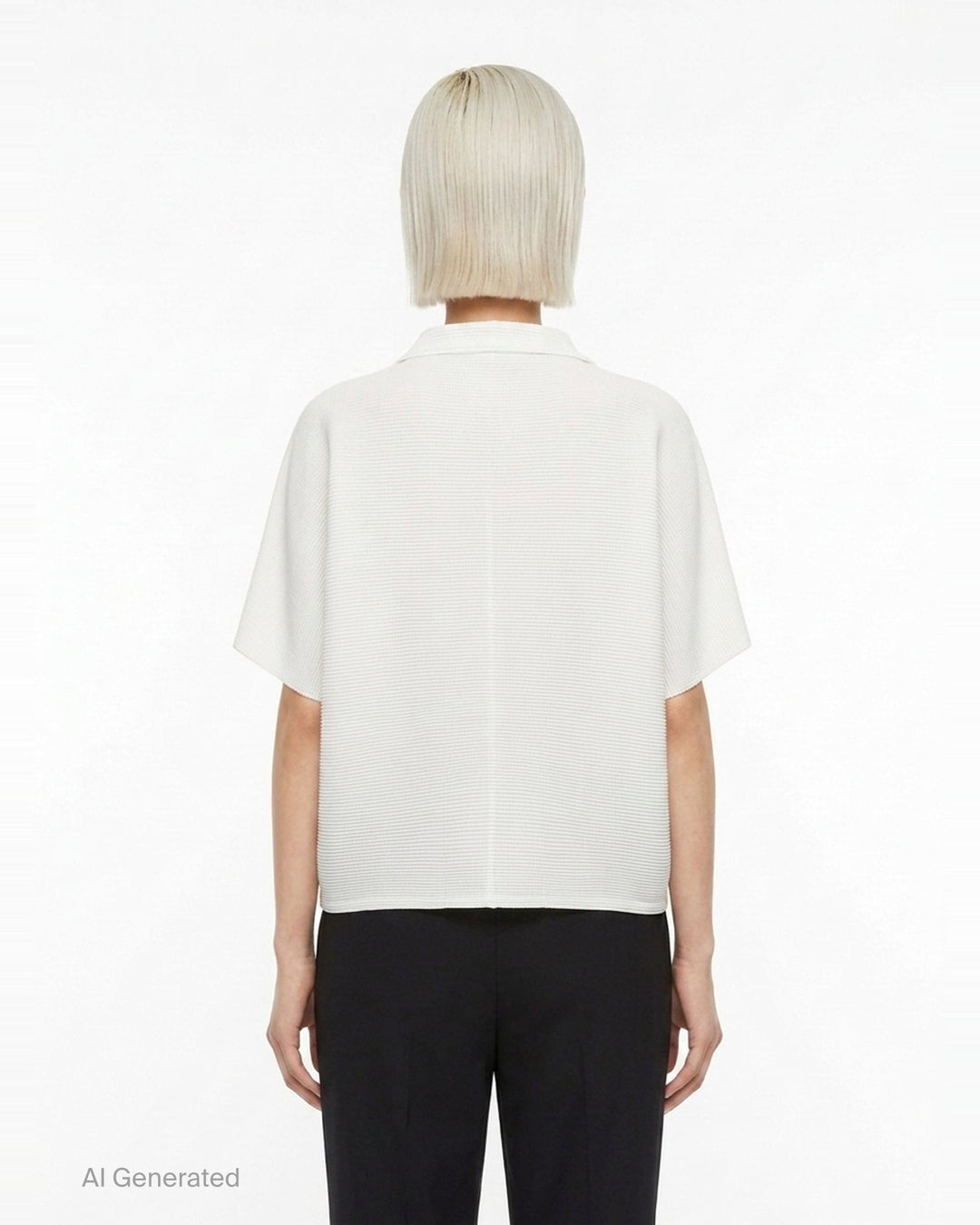 Square Stretch Pleated Cardigan | me Issey Miyake | Club21 - back