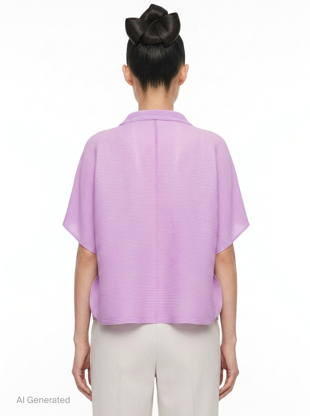 Square Stretch Pleated Cardigan | me Issey Miyake | Club21 - back