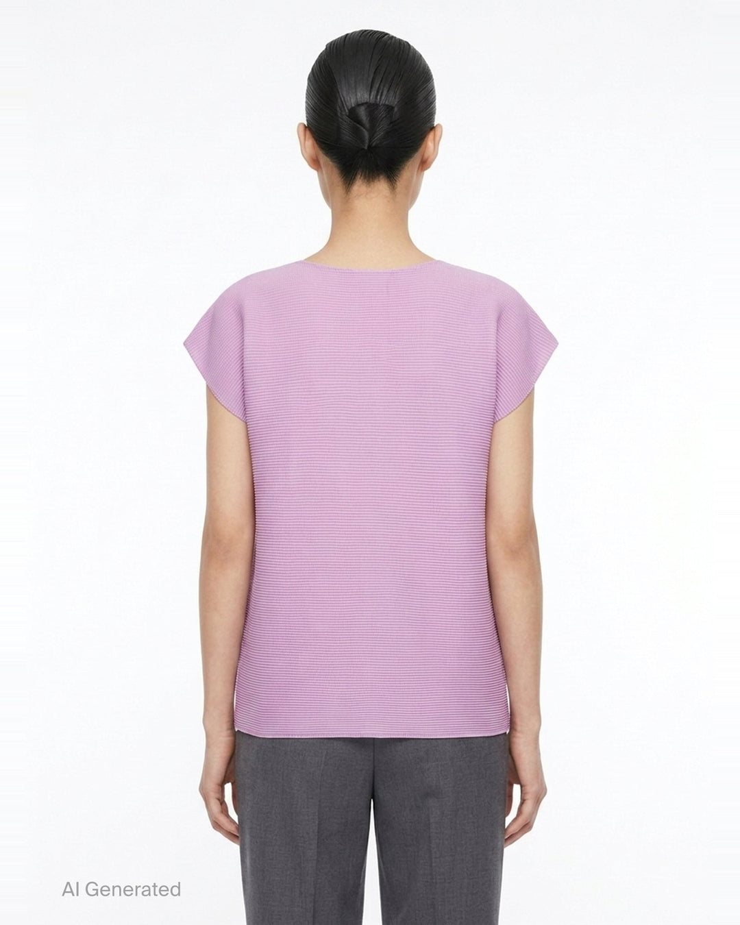 Square Stretch Pleated Top | me ISSEY MIYAKE | Club21 - back
