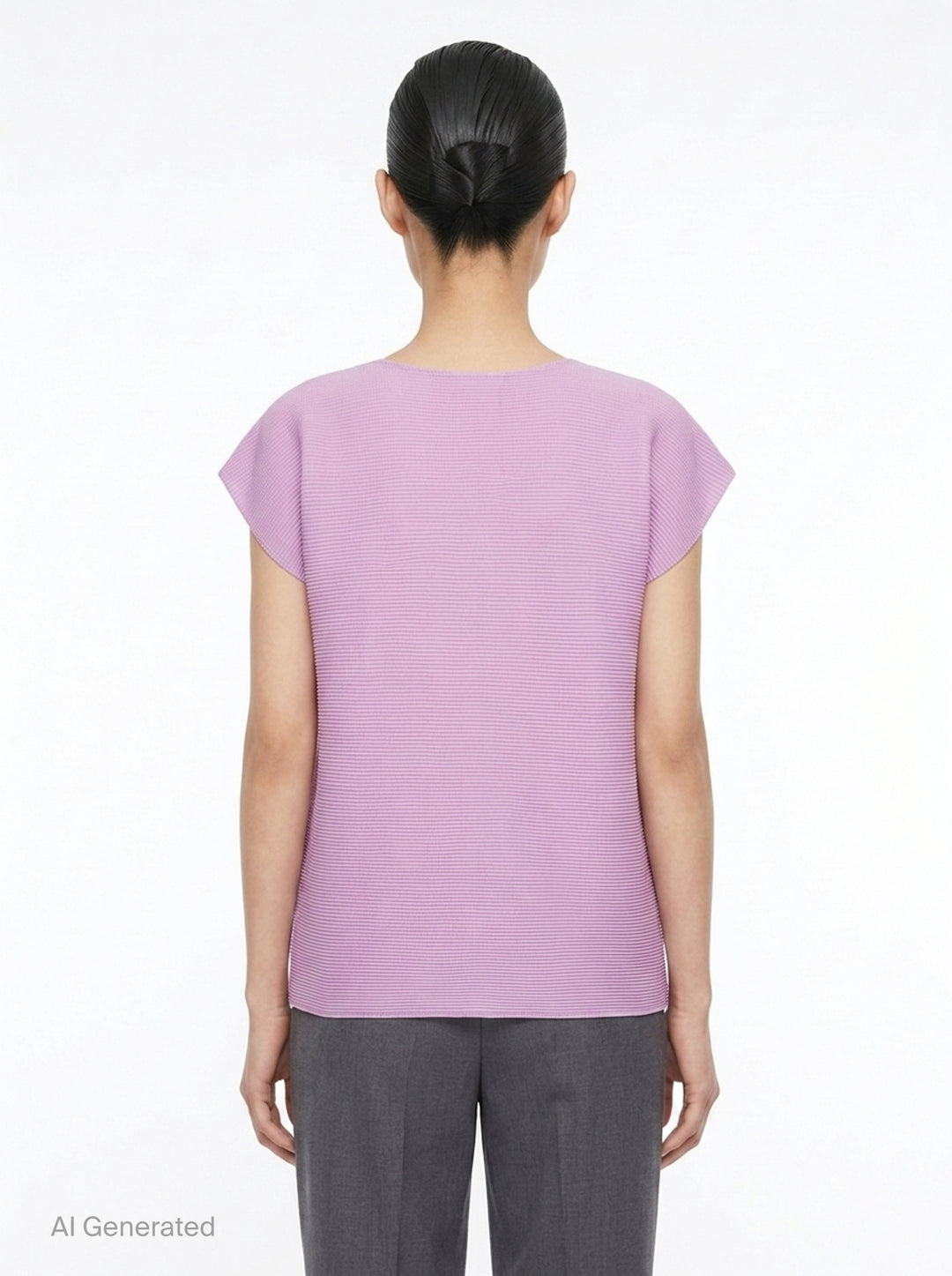 Square Stretch Pleated Top | me ISSEY MIYAKE | Club21 - back