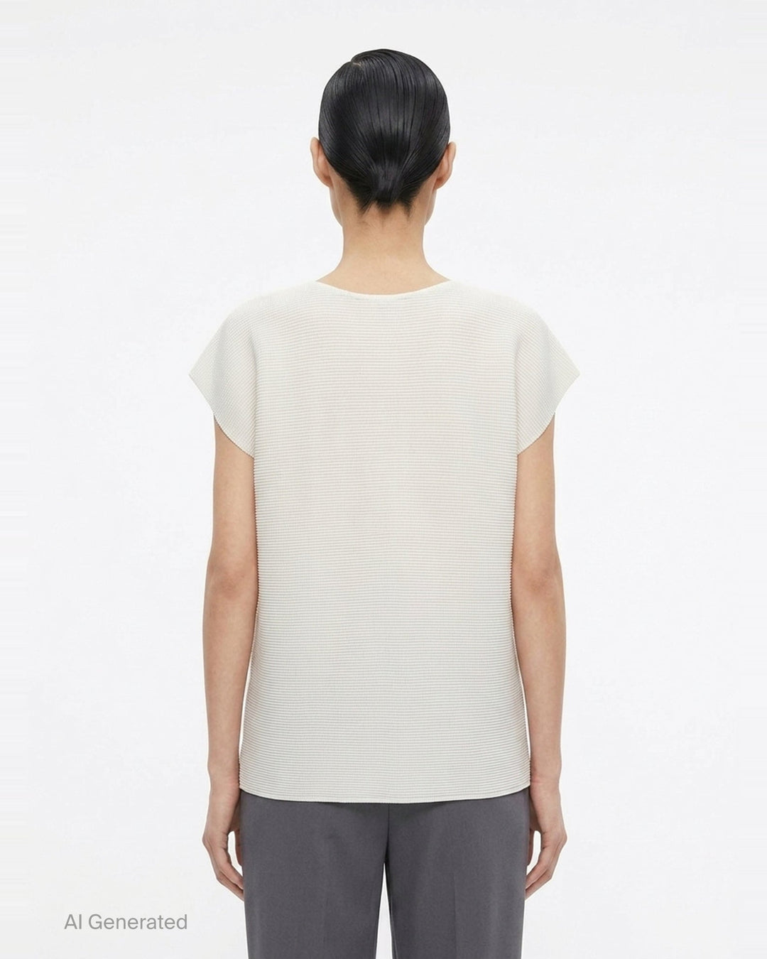 Square Stretch Pleated Top | me ISSEY MIYAKE | Club21 - back
