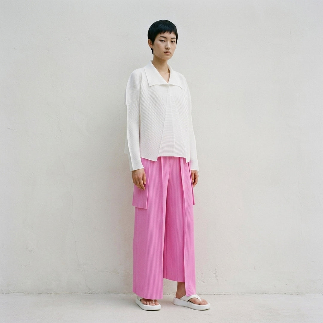 Stretch Pleats Basic Cardigan | me Issey Miyake | Club21 - lifestyle