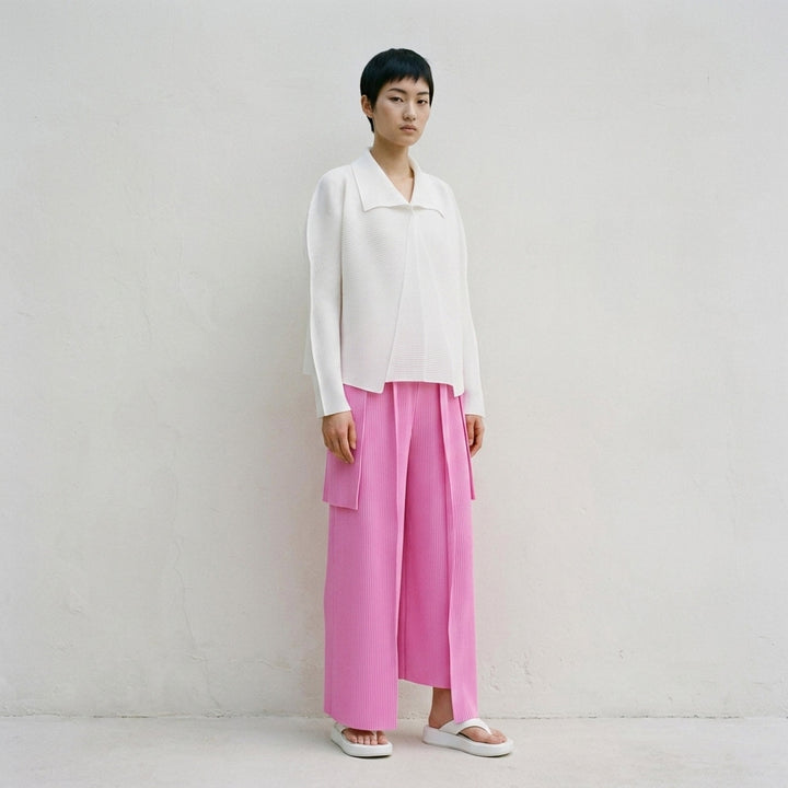 Stretch Pleats Basic Cardigan | me Issey Miyake | Club21 - lifestyle