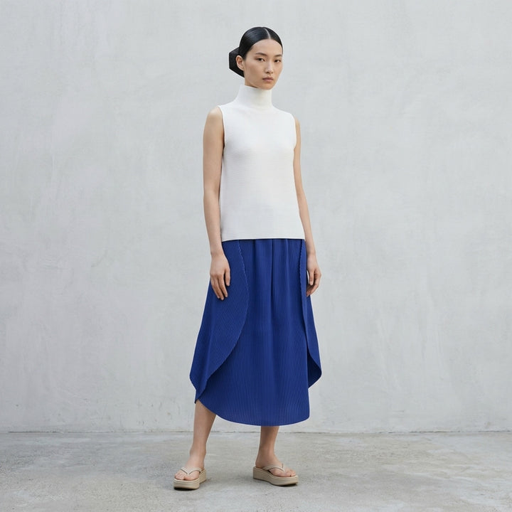 Stretch Pleats Sleeveless High Neck Top | me ISSEY MIYAKE | Club21 - lifestyle