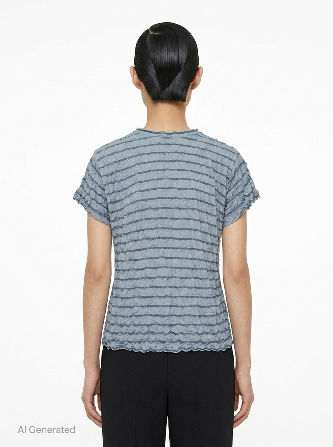 Stripe Meringue T-Shirt | me Issey Miyake | Club21 - back