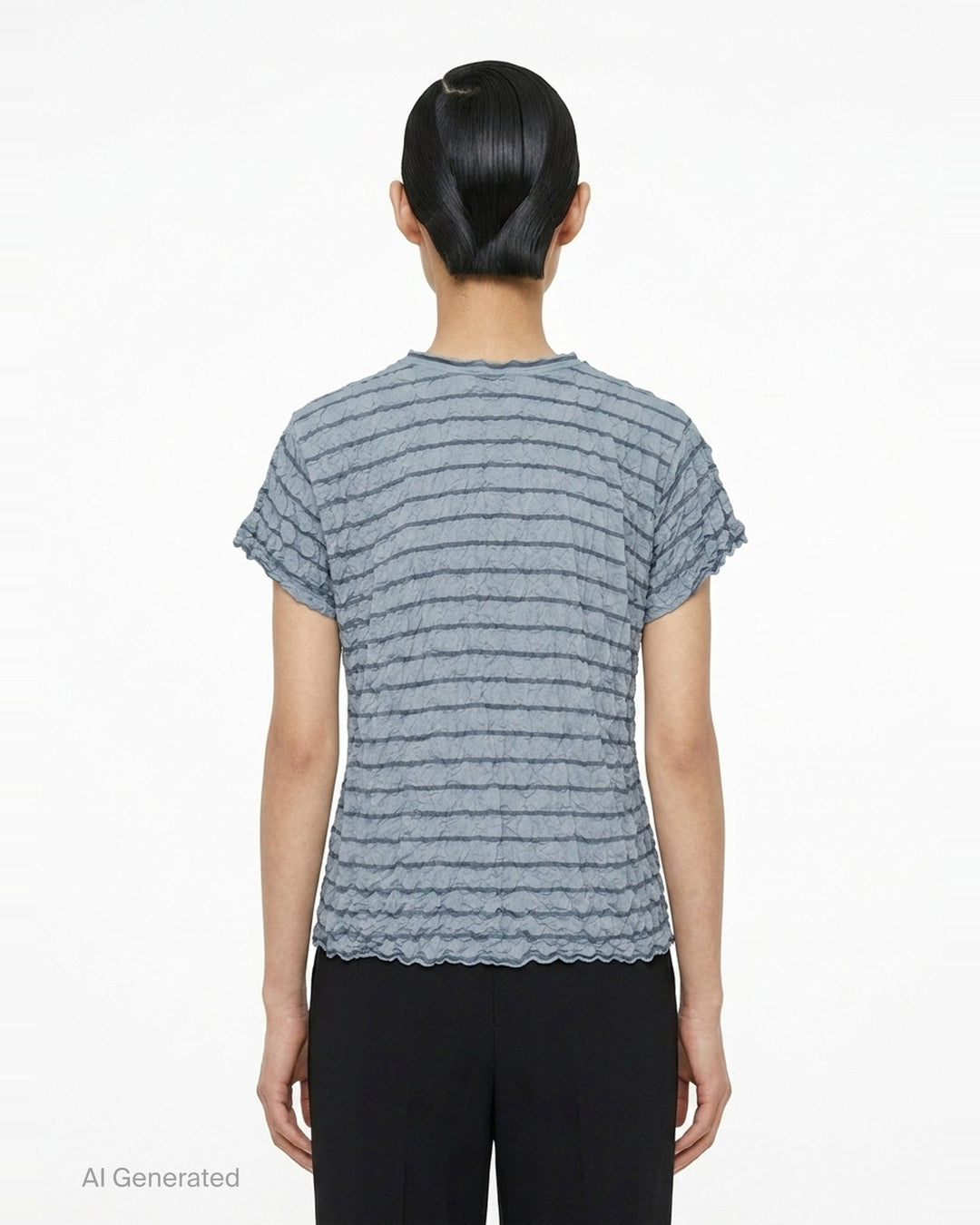 Stripe Meringue T-Shirt | me Issey Miyake | Club21 - back