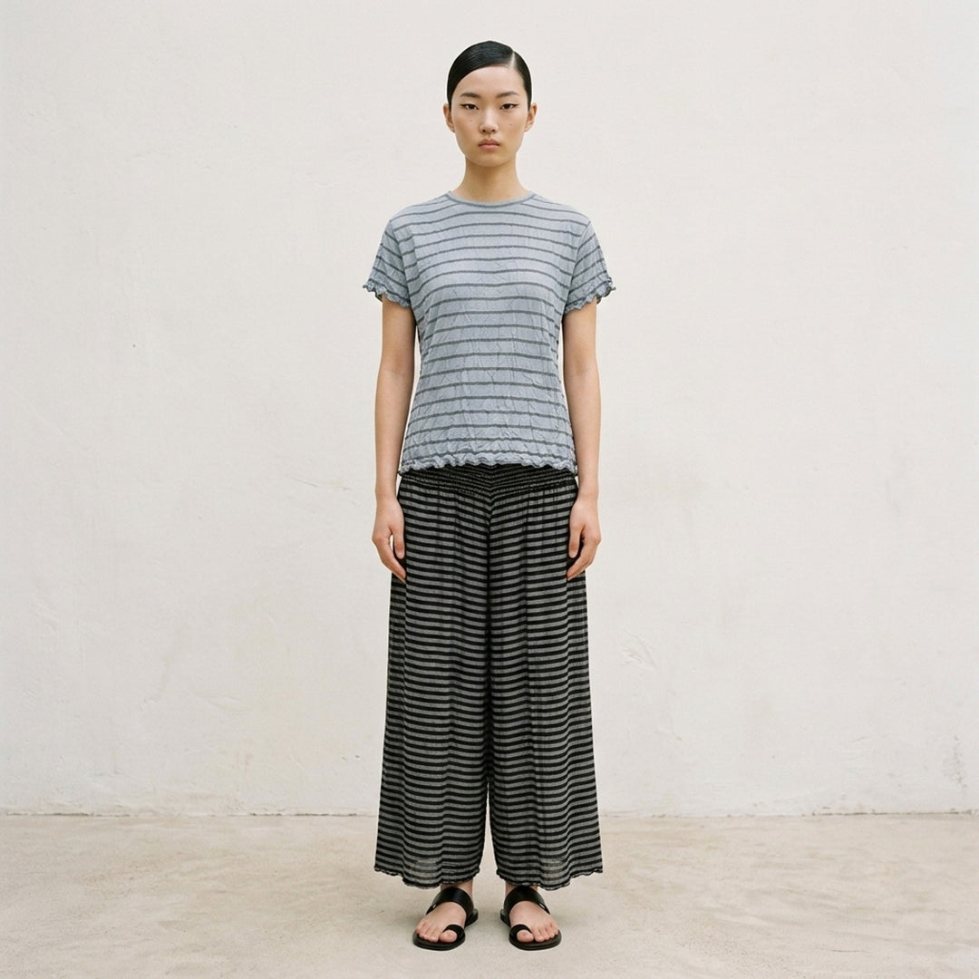 Stripe Meringue T-Shirt | me Issey Miyake | Club21 - lifestyle
