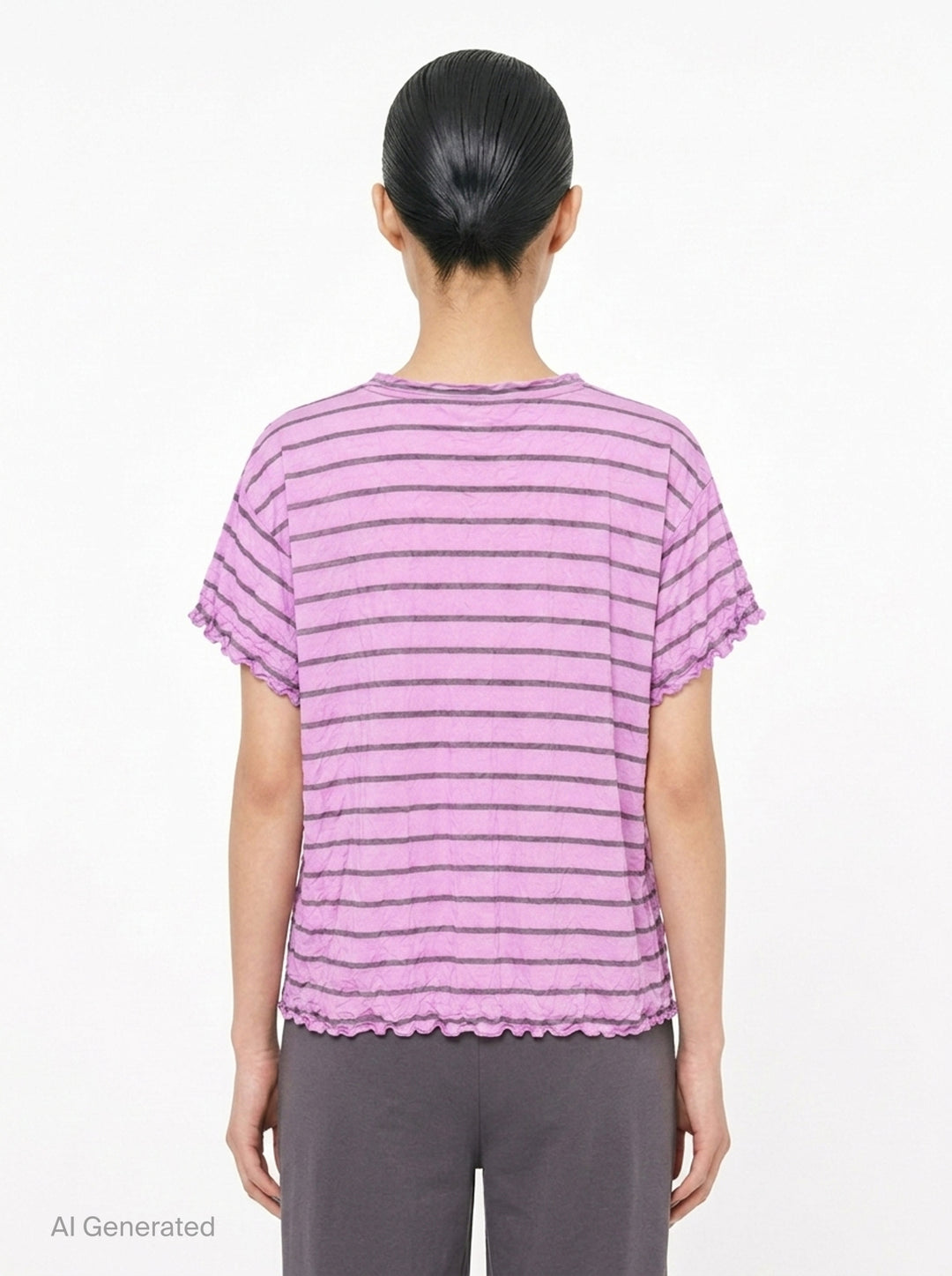 Stripe Meringue T-Shirt | me Issey Miyake | Club21 - back
