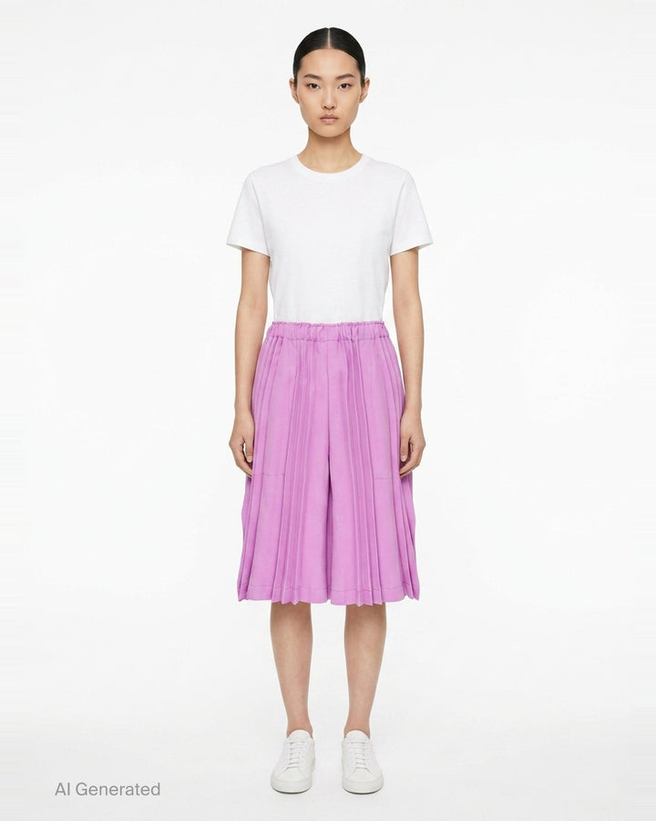 Tower Pleats Bottom | me Issey Miyake | Club21 - front