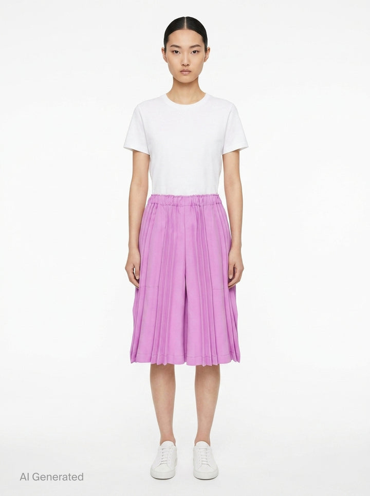 Tower Pleats Bottom | me Issey Miyake | Club21 - front