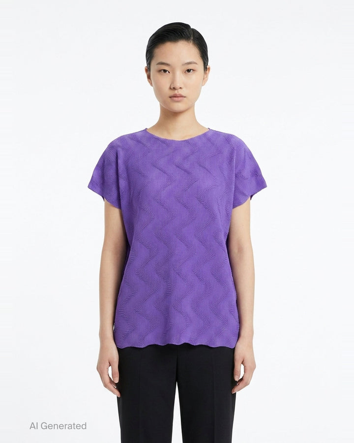 Wave Knit Stretch Pleats | me Issey Miyake | Club21 - front