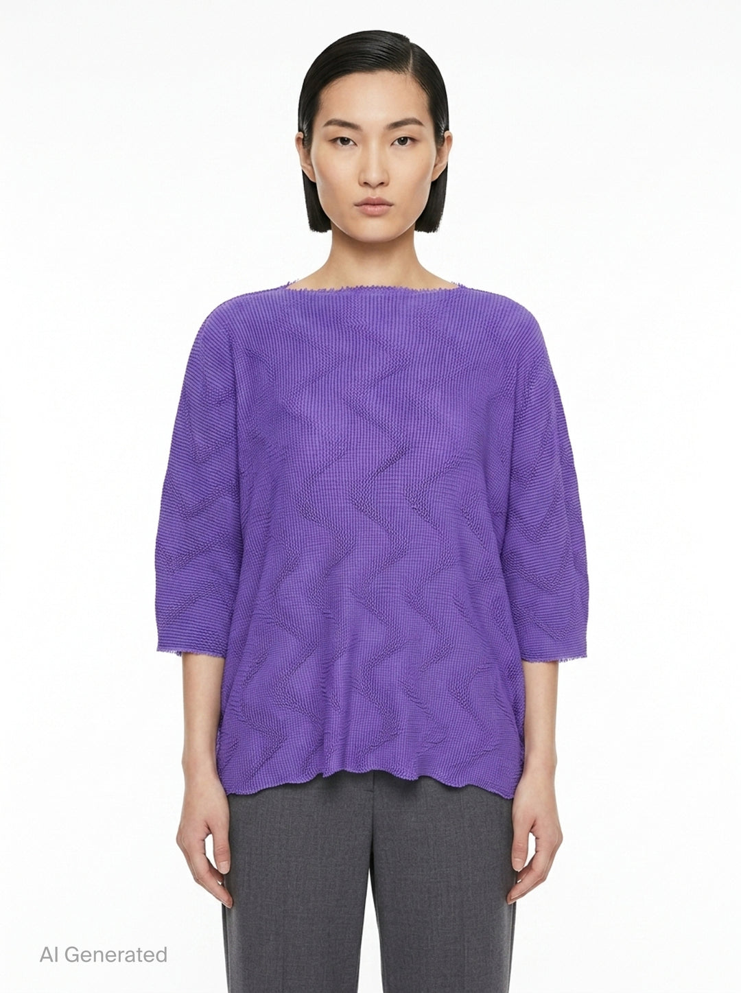 Wave Knit Stretch Pleats | me Issey Miyake | Club21 - front