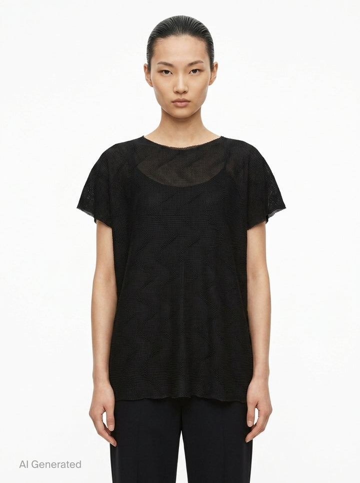 Wave Knit Stretch Pleats | me Issey Miyake | Club21 - front