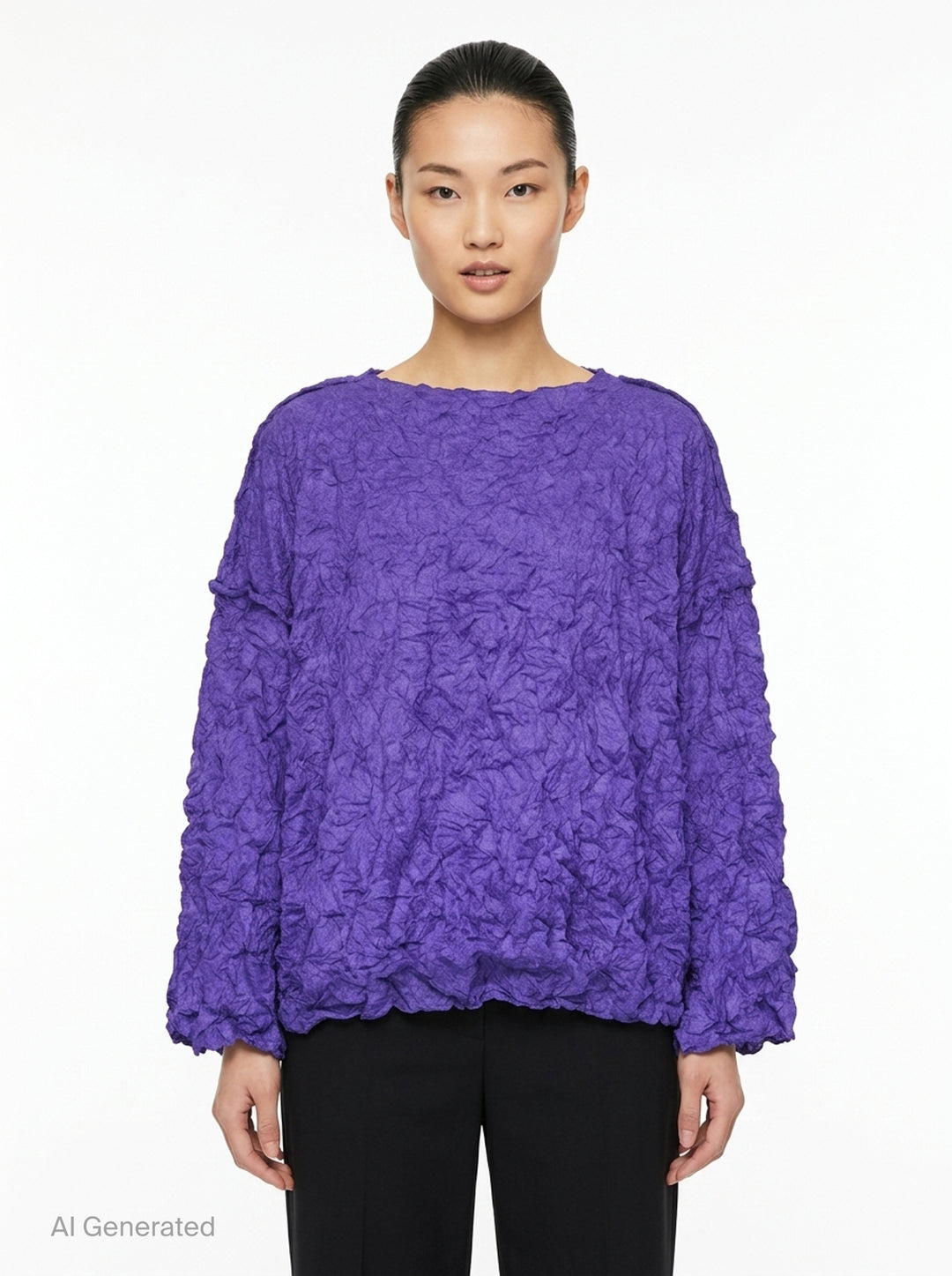 Wool Like Meringue Top | me Issey Miyake | Club21 - front