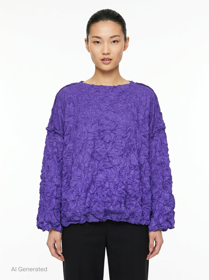 Wool Like Meringue Top | me Issey Miyake | Club21 - front