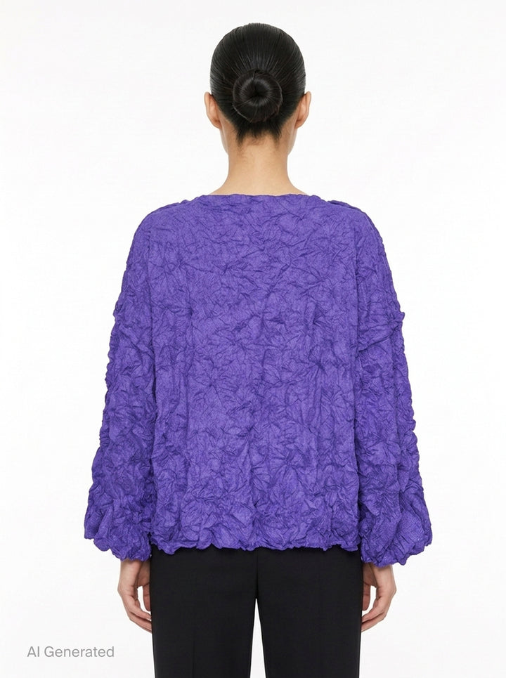 Wool Like Meringue Top | me Issey Miyake | Club21 - back