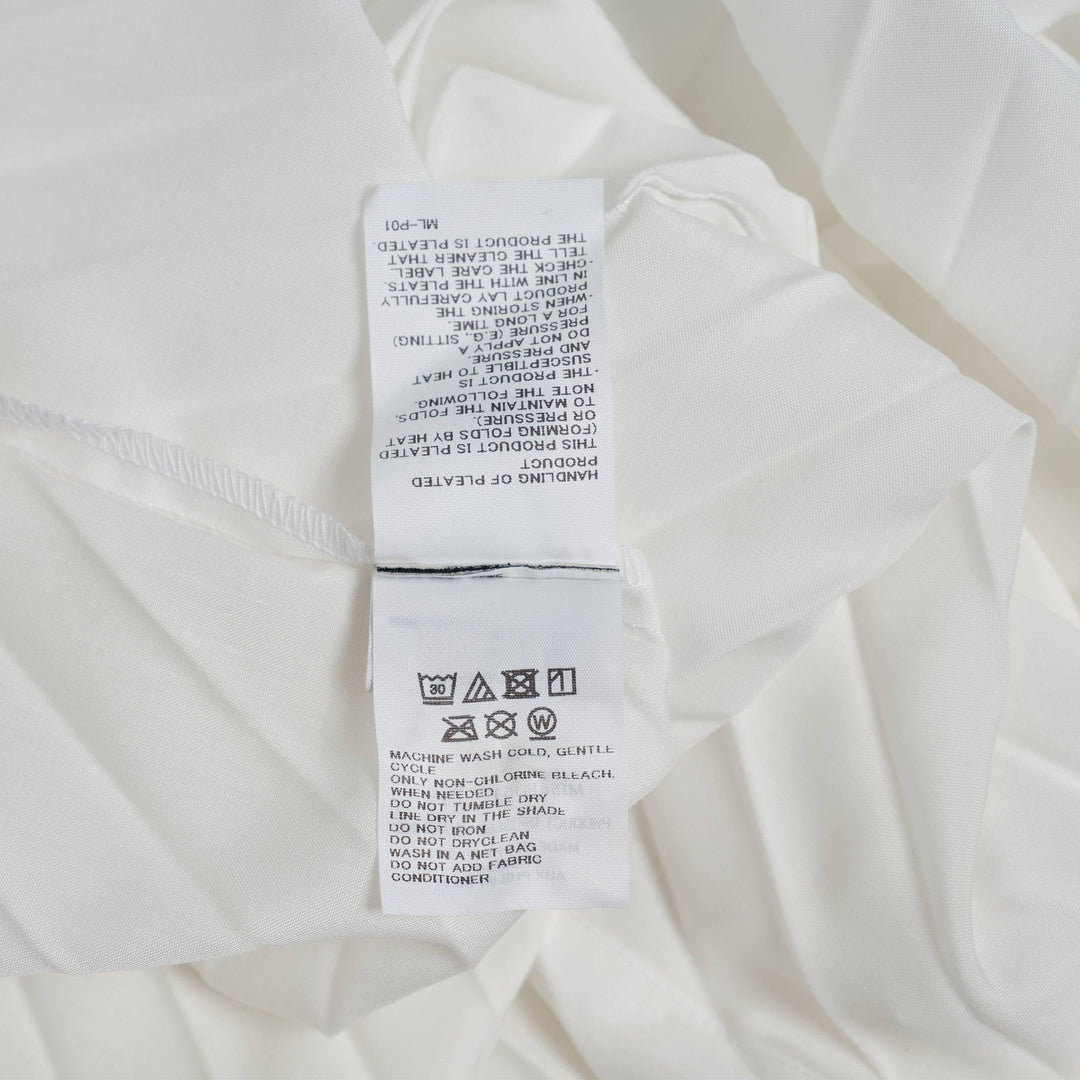Club21 - me ISSEY MIYAKE - Angle Pleats Shirt Long Sleeve Top - PLEATED TOPS - White