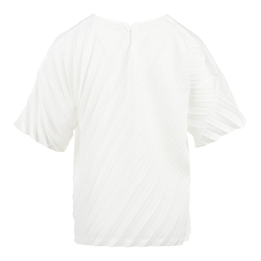 Club21 - me ISSEY MIYAKE - Angle Pleats Shirt Short Sleeve Top - WOVEN TOPS - White