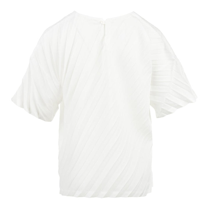 Club21 - me ISSEY MIYAKE - Angle Pleats Shirt Short Sleeve Top - WOVEN TOPS - White