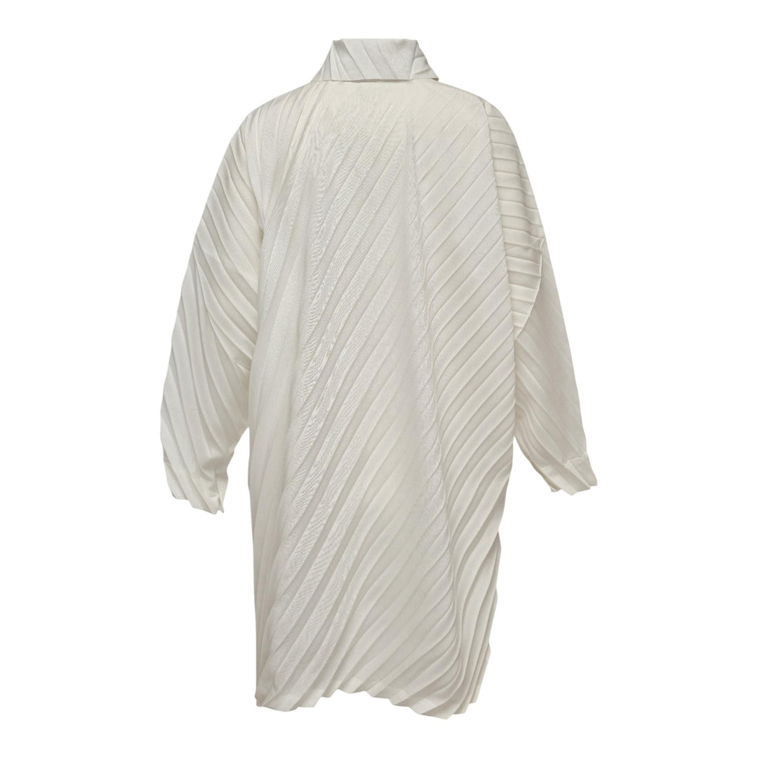 Club21 - me ISSEY MIYAKE - Angle Pleats Shirt Tunic - PLEATED TUNICS - White
