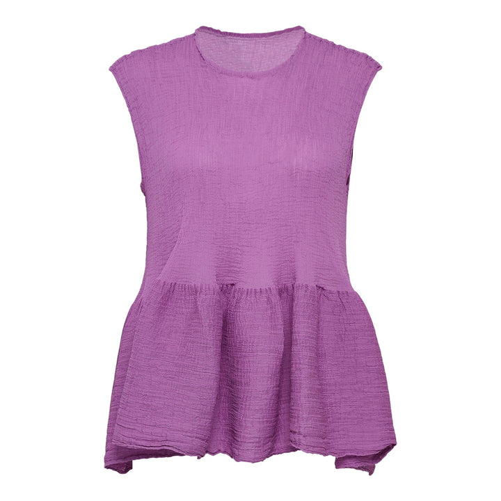 Club21 - me ISSEY MIYAKE - Bounce See-Through Crepe Tank - TANK TOPS - Lilac