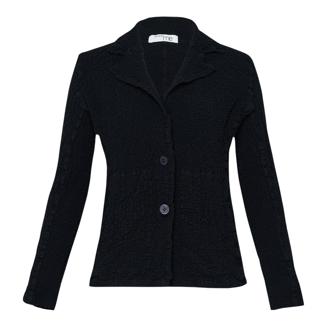 Club21 - me ISSEY MIYAKE - Cauliflower Basic Lapel Jacket - JACKETS - Black