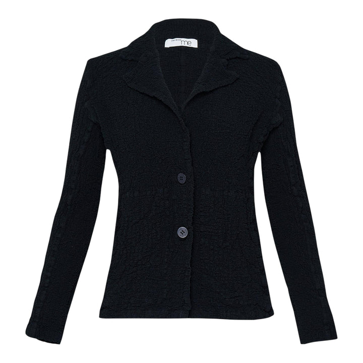 Club21 - me ISSEY MIYAKE - Cauliflower Basic Lapel Jacket - JACKETS - Black