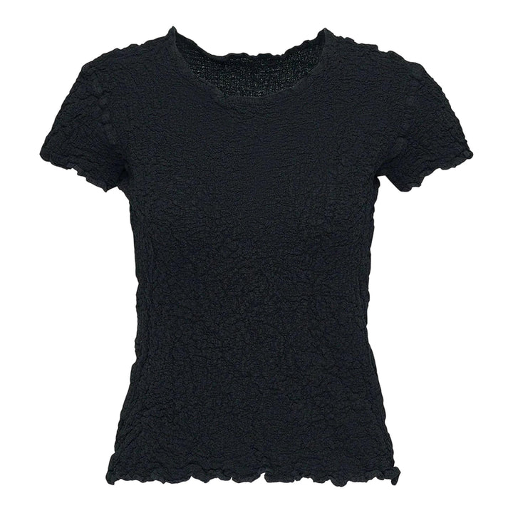 Club21 - me ISSEY MIYAKE - Cauliflower Basic Top - KNIT TOPS - Black