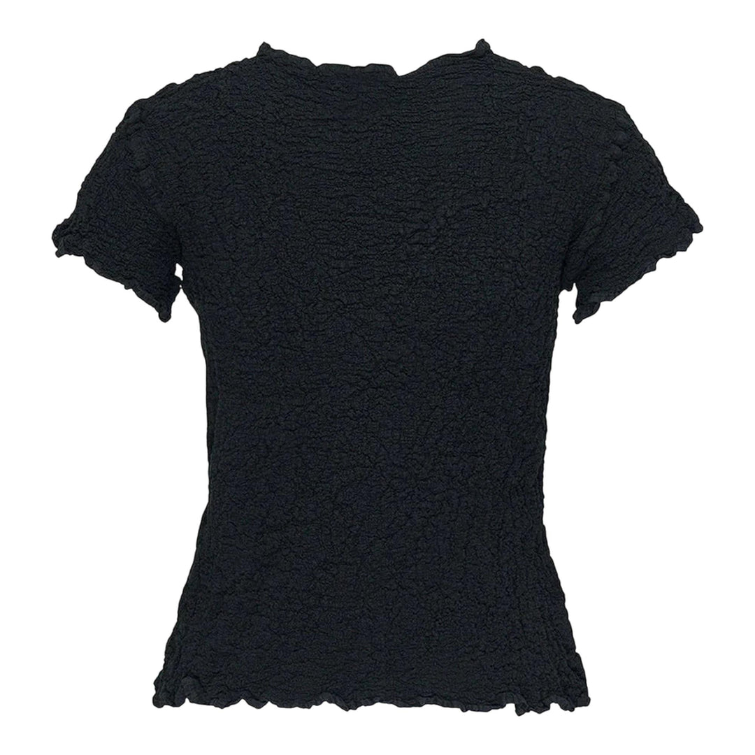 Club21 - me ISSEY MIYAKE - Cauliflower Basic Top - KNIT TOPS - Black