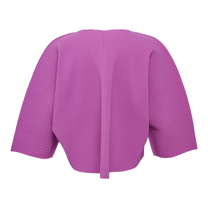 Club21 - me ISSEY MIYAKE - Circle Pleats Cardigan - PLEATED CARDIGANS - Fuchsia Pink