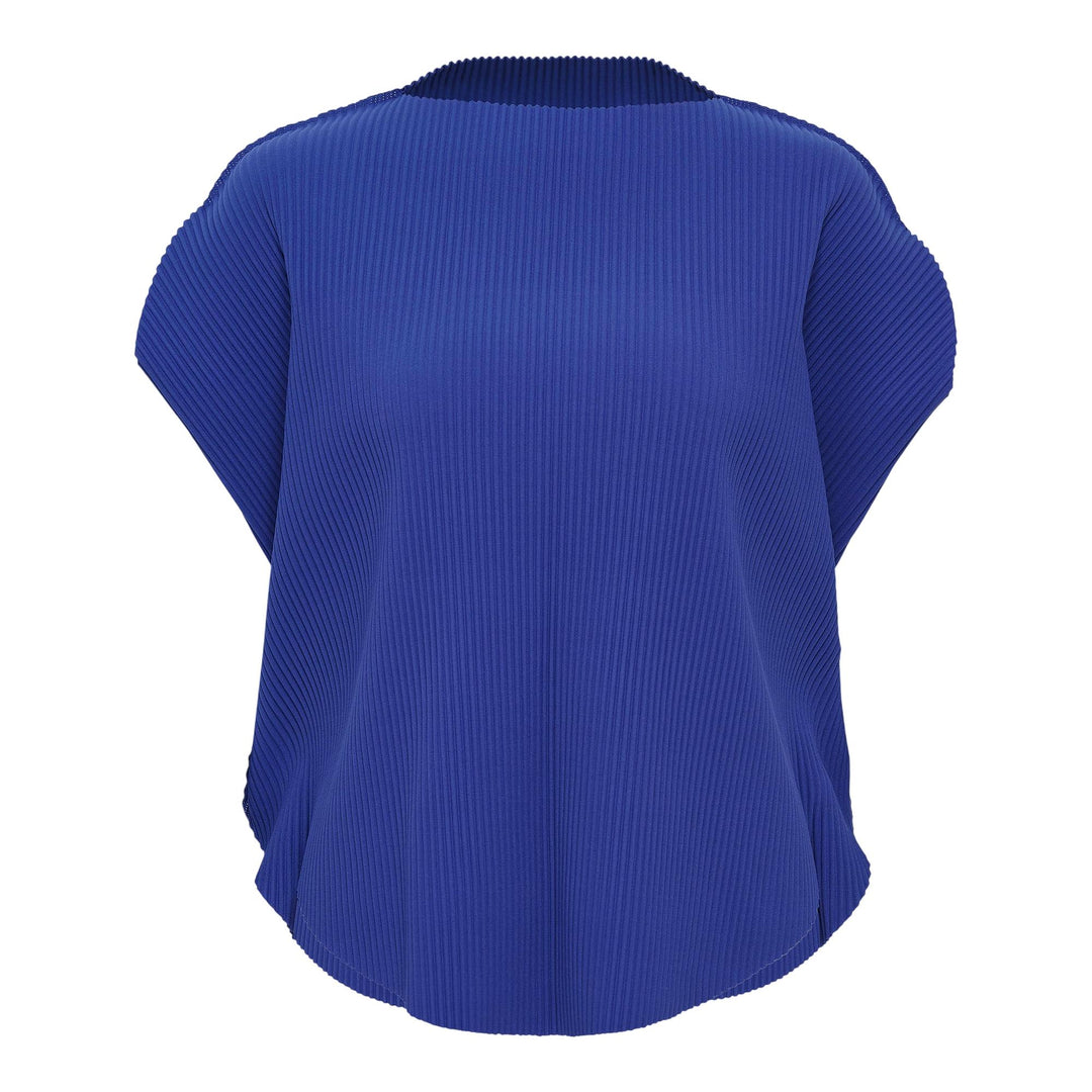Club21 - me ISSEY MIYAKE - Circle Pleats Top - PLEATED TOPS - Royal Blue