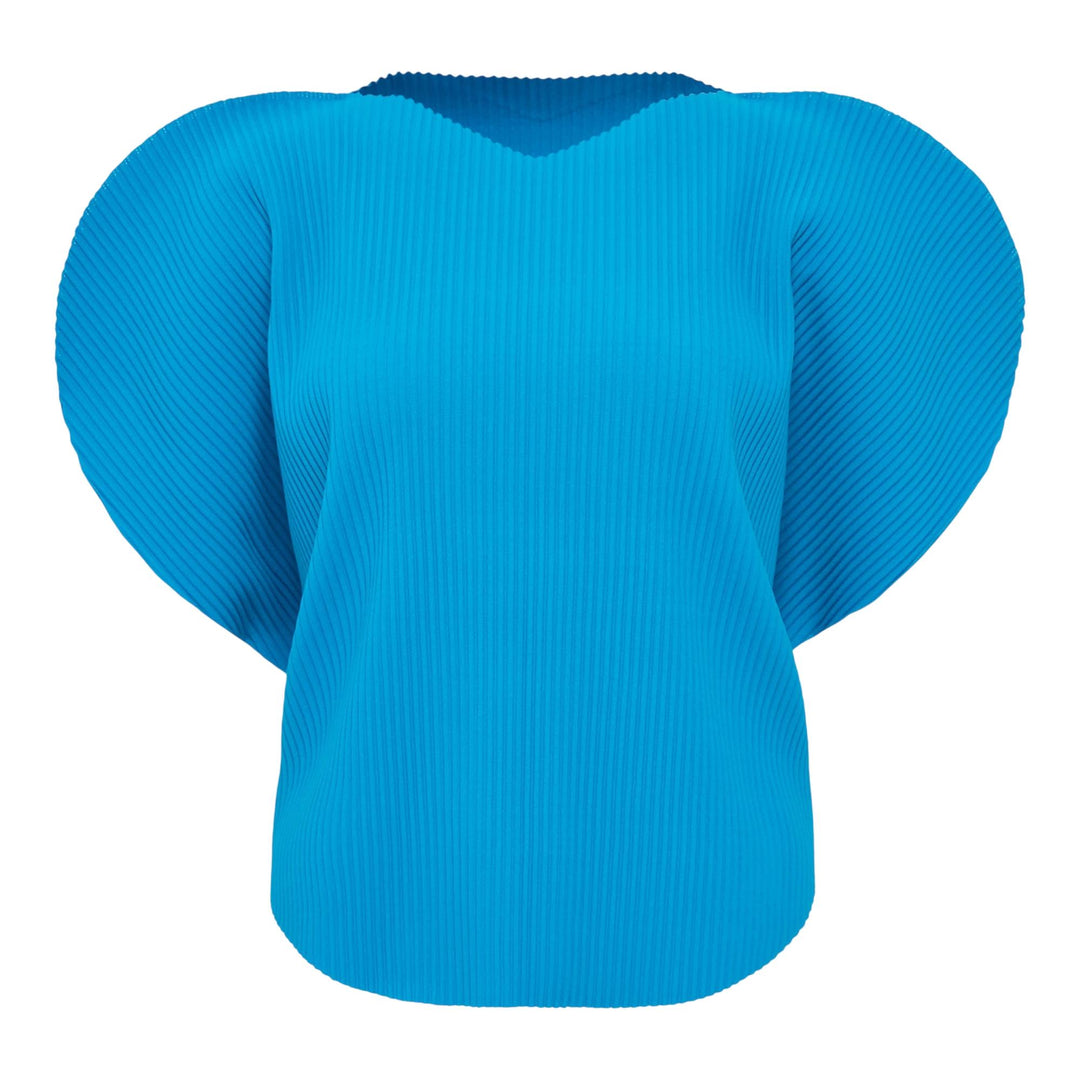 Club21 - me ISSEY MIYAKE - Clover Pleats Top - PLEATED TOPS - Cyan