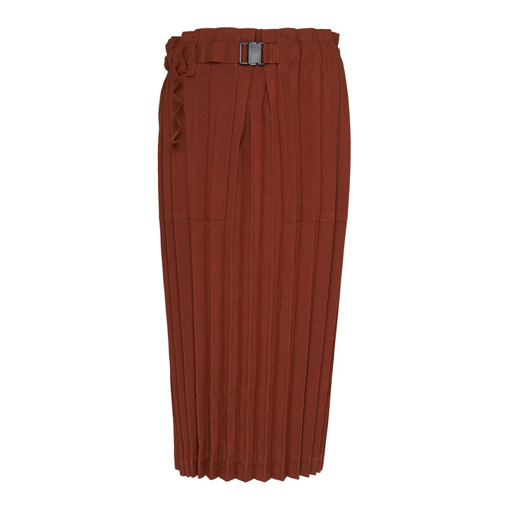 Color Pleats Skirt