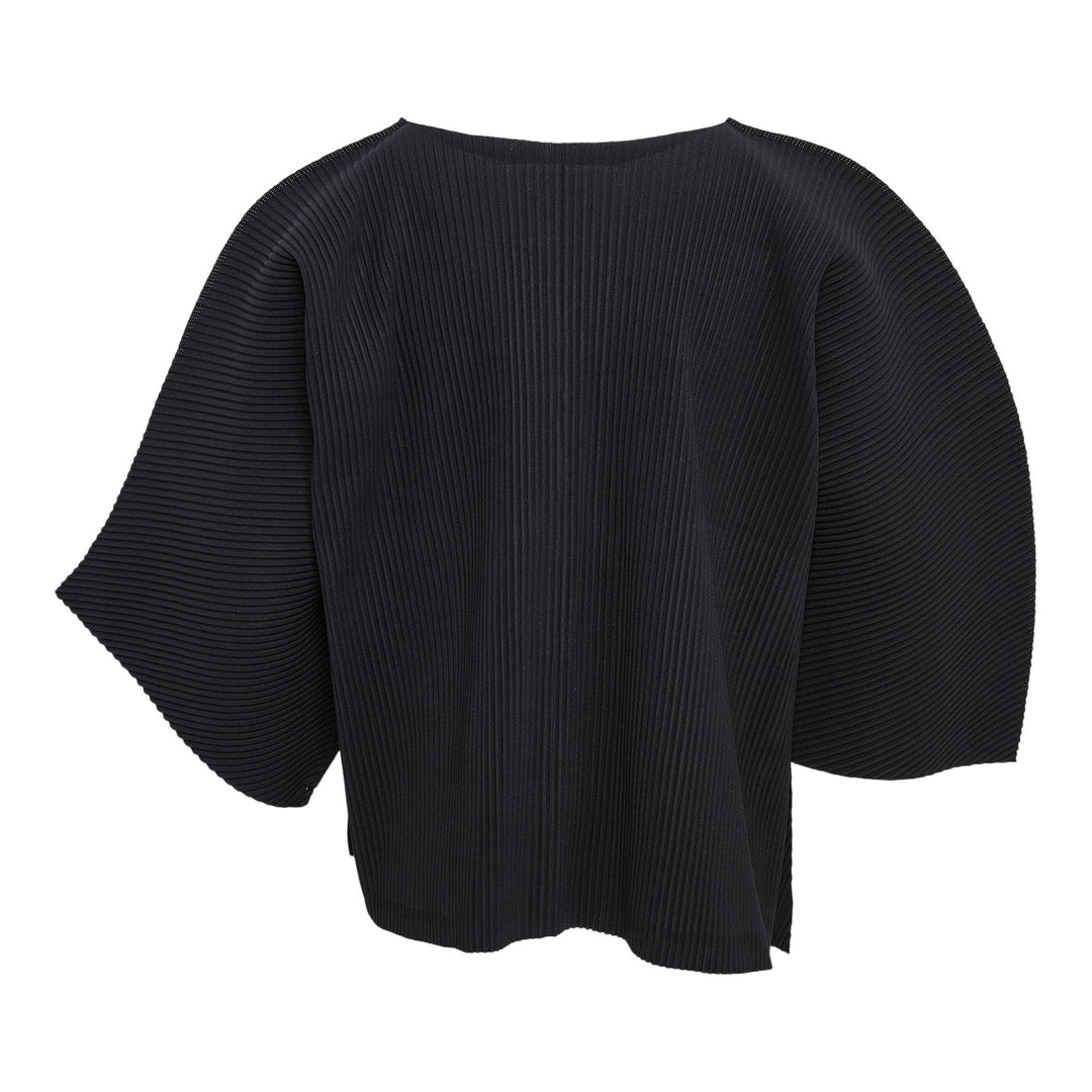 Club21 - me ISSEY MIYAKE - Curve Pleats Cardigan - PLEATED CARDIGANS - Black