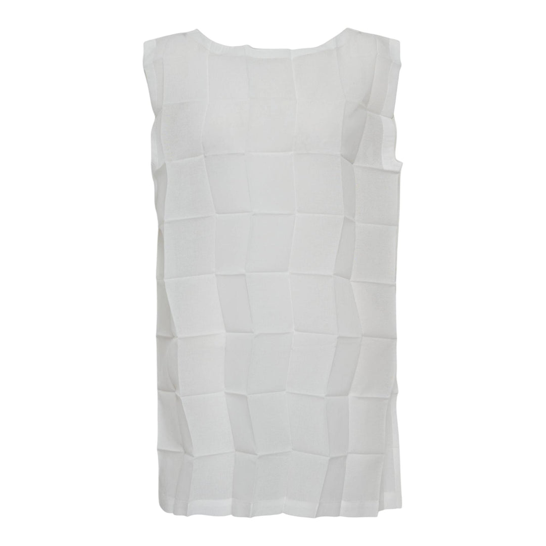 Club21 - me ISSEY MIYAKE - Dice Pleats Shirt Tunic - PLEATED TUNICS - White