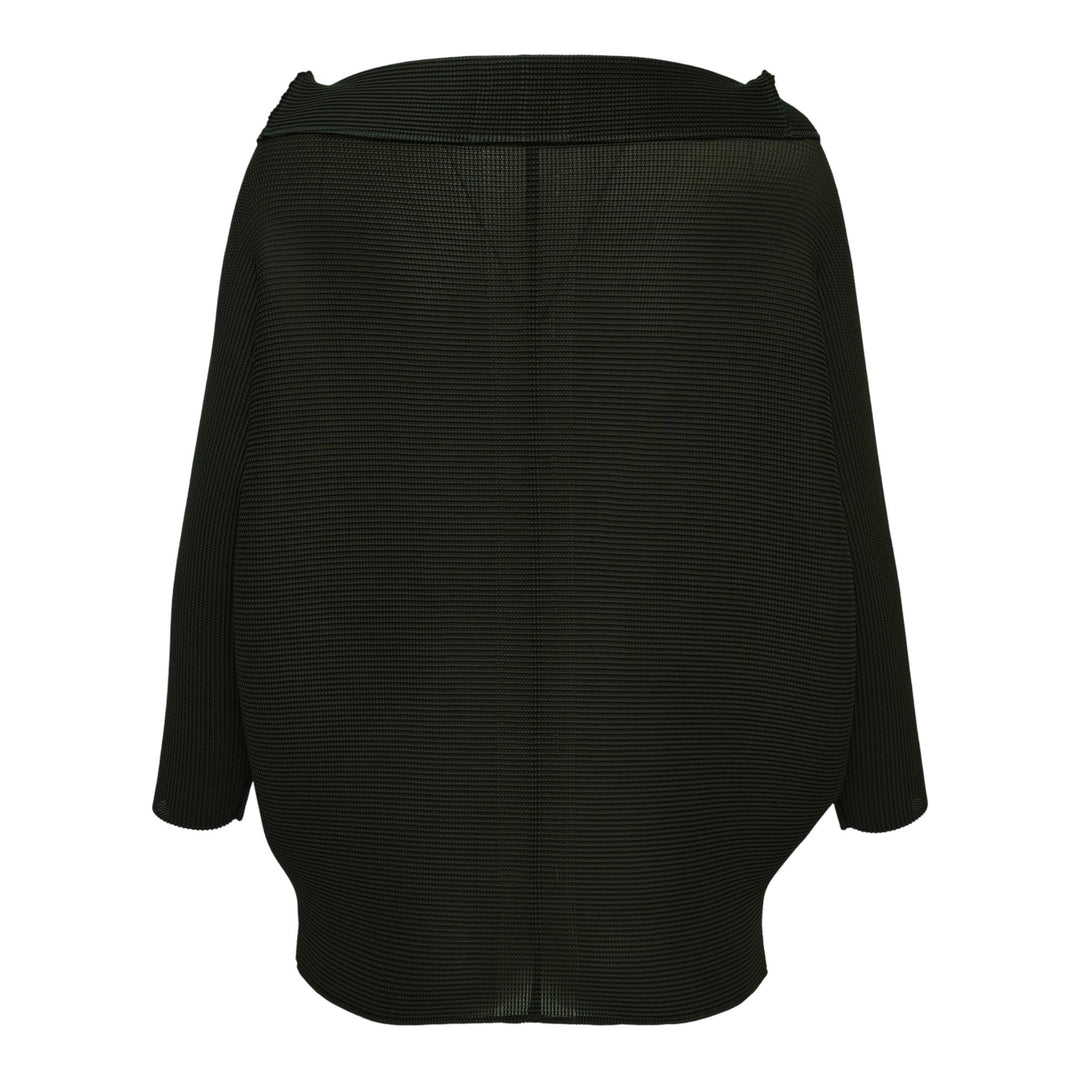 Club21 - me ISSEY MIYAKE - Dolman Stretch Pleats 2 Cardigan - PLEATED CARDIGANS - Dark Green