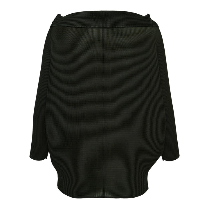 Club21 - me ISSEY MIYAKE - Dolman Stretch Pleats 2 Cardigan - PLEATED CARDIGANS - Dark Green