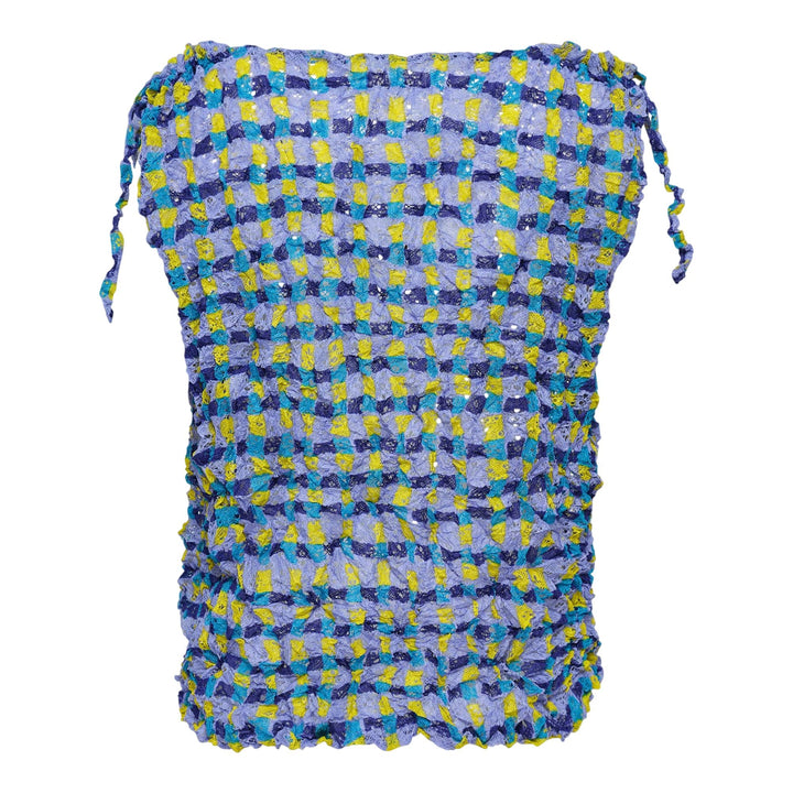 Club21 - me ISSEY MIYAKE - Drawing Check Lace Meringue Top - WOVEN TOPS - Purple-Hued