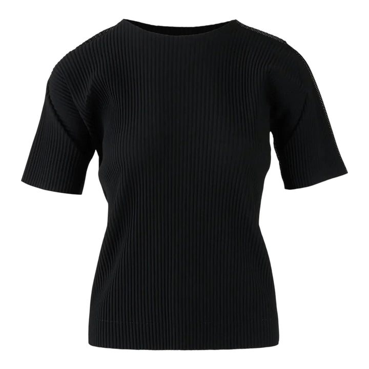 Club21 - me ISSEY MIYAKE - Fine Knit Pleats Black Shirt - SHIRTS - Black